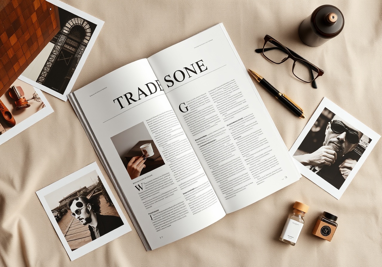 Editorial photography of artisan crafts and modern commerce